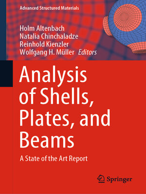 cover image of Analysis of Shells, Plates, and Beams